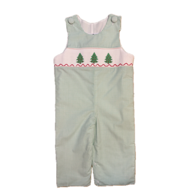 True Christmas Tree Smocked Boys Longall