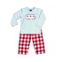 True Santa Smocked Boys Pant Set