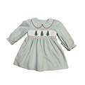 True Christmas Tree Smocked Dress