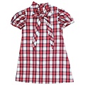 Bailey Boys Cranberry Plaid Dress w/Bow