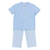 Cypress Row Jack O Lantern Blue Boys Pant Set