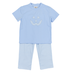 Cypress Row Jack O Lantern Blue Boys Pant Set