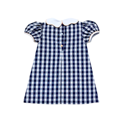 Zuccini Turkey Bryar Dress Navy Buffalo Check