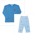 Zuccini Cars Harry's Play Tee w/ Lt Blue Bitty Stripe Pants