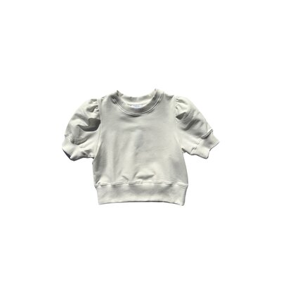 Pleat Collection White Riley Sweatshirt