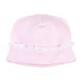 Magnolia Baby Mini Stripes Pink Ruffle Hat