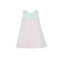 Petit Bebe Ivanna Green & Pink Check Knit Sleeveless Dress