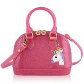 Carrying Kind Cate Hot Pink Sparkle Purse Unicorn Magic