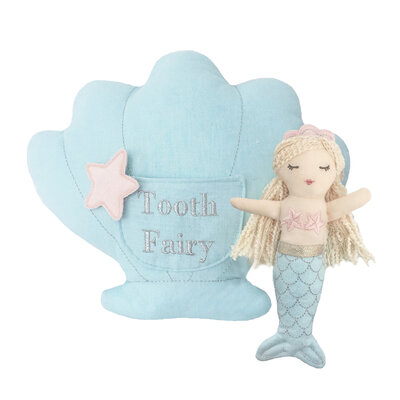Mimi Mermaid Tooth Fairy Pillow & Doll Set