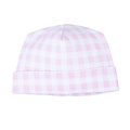 Magnolia Baby Baby Checks Hat Pink