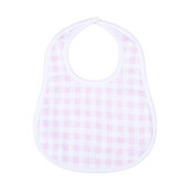 Magnolia Baby Baby Checks Pink Bib