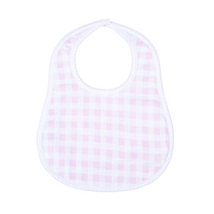 Magnolia Baby Baby Checks Pink Bib