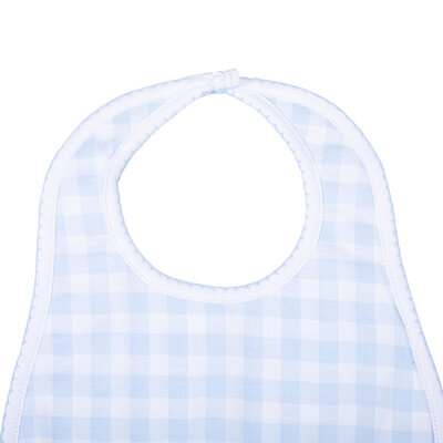 Magnolia Baby Baby Checks Blue Bib