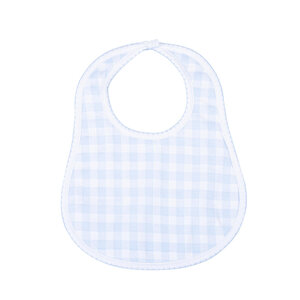 Magnolia Baby Baby Checks Blue Bib