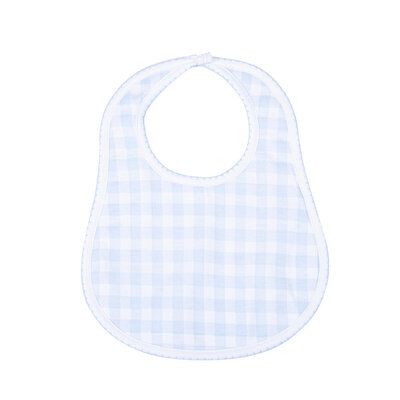 Magnolia Baby Baby Checks Blue Bib
