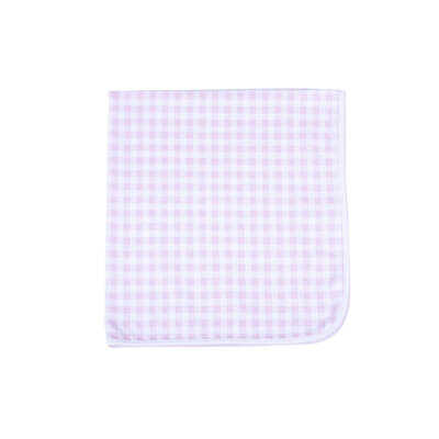 Magnolia Baby Baby Checks Pink Recieving Blanket
