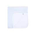 Magnolia Baby Baby Checks Blue Receiving Blanket