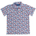 J Bailey S/S Performance Polo Fireworks