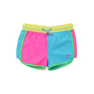RuffleButts + RuggedButts Neon Color Block Girls Board Shorts