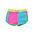 RuffleButts + RuggedButts Neon Color Block Girls Board Shorts