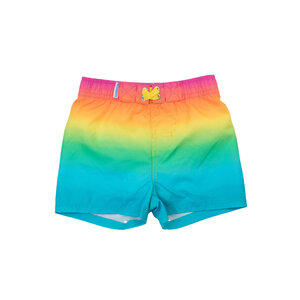 RuffleButts + RuggedButts Neon Sunset Swim Trunks