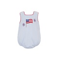 Claire & Charlie 4th of July Lt. Blue Knit Stripe Boy's Sunbubble
