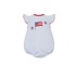 Claire & Charlie 4th of July Lt. Blue Knit Stripe Girl's Bubble