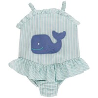 Bailey Boys Wally Whale 1 PC Swimsuit w/ Ruffle