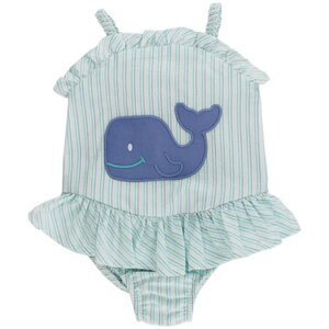 Bailey Boys Wally Whale 1 PC Swimsuit w/ Ruffle