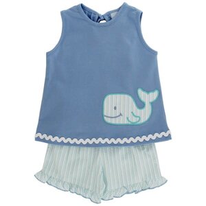 Bailey Boys Wally Whale Girls Short Set