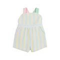 The Beaufort Bonnet Company Siesta Key Seersucker/Palm Beach Pink/Sea Island Seafoam Ruthie Romper