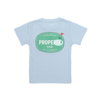 Properly Tied Periwinkle The Links SS Tee