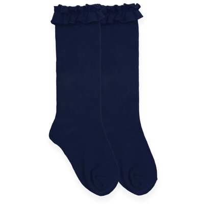 Jefferies Socks Ruffled Knee Socks
