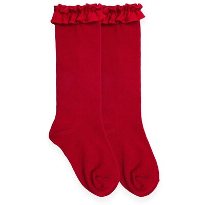 Jefferies Socks Ruffled Knee Socks