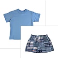 Funtasia, Too Blue T-Shirt and Patchwork Shorts Set
