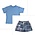 Funtasia, Too Blue T-Shirt and Patchwork Shorts Set