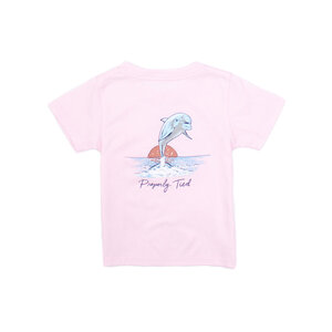 Properly Tied Rose Dolphin Girl's SS Tee