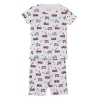 Kissy Kissy Flashing Firetrucks Short PJ Set
