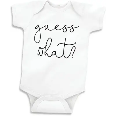 Guess What Pregnancy Announcement Onesie