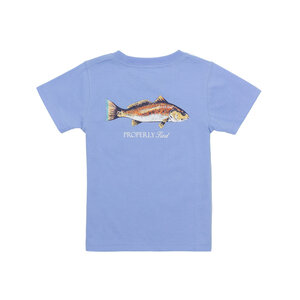 Properly Tied Light Blue Redfish SS Tee