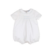 Luli & Me Sweet Smocked Boy Bubble Blue