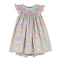 Luli & Me Wildflowers Smocked Bishop Fuchsia