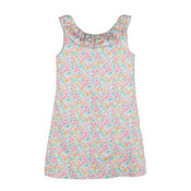 Luli & Me Wildflowers Ruffles Dress Fuchsia