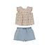 Mabel and Honey | Isobella and Chloe Sunset Fields Top and Shorts Set