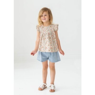 Mabel and Honey | Isobella and Chloe Sunset Fields Top and Shorts Set