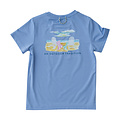 Prodoh Coastline Blue Girls Short Sleeve Pro Performance Fishing T-Shirt