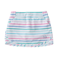 Prodoh Fuchsia Pink Multi Color Stripe Girls Carolina Catch Skort