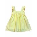 Lulu Bebe Yellow Stripe Butterfly Sleeve Dress