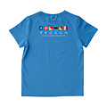 Prodoh Marina Blue Nautical Flags Kids Pro Performance Short Sleeve Fishing T-Shirt