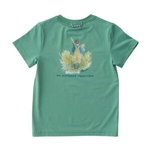 Prodoh Green Spruce Kids Pro Performance Short Sleeve Fishing T-Shirt